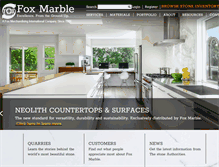 Tablet Screenshot of fox-marble.com
